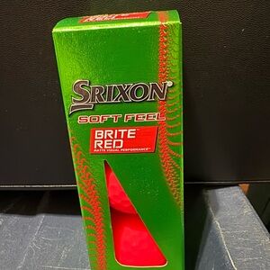 Srixon Soft Feel Golf Balls - Brite Red